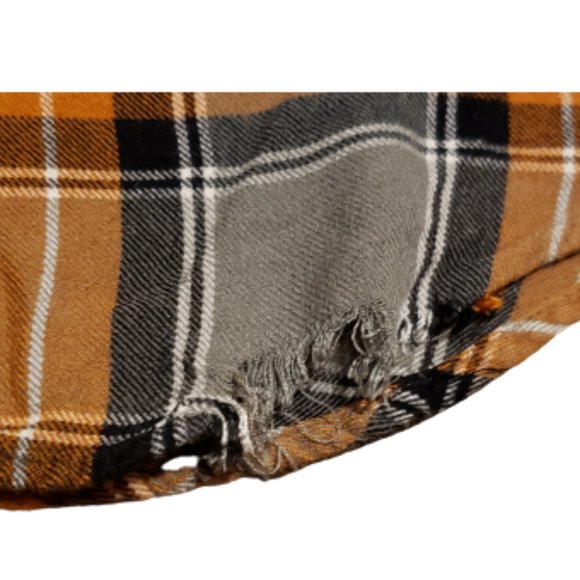 Kendall & Kylie Long Sleeve Button Up Plaid Shirt | Women's Small S Pre-owned - Picture 6 of 9